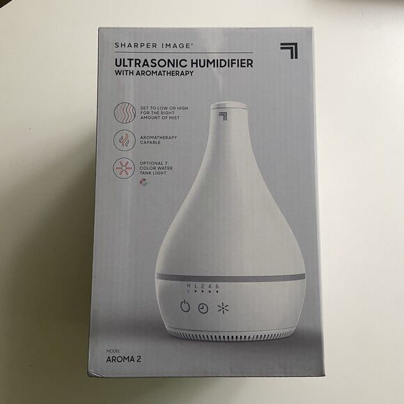 Sharper Image Other - Sharper Image AROMA 2 Ultrasonic Humidifier Aromatherapy White 7 Color Lights